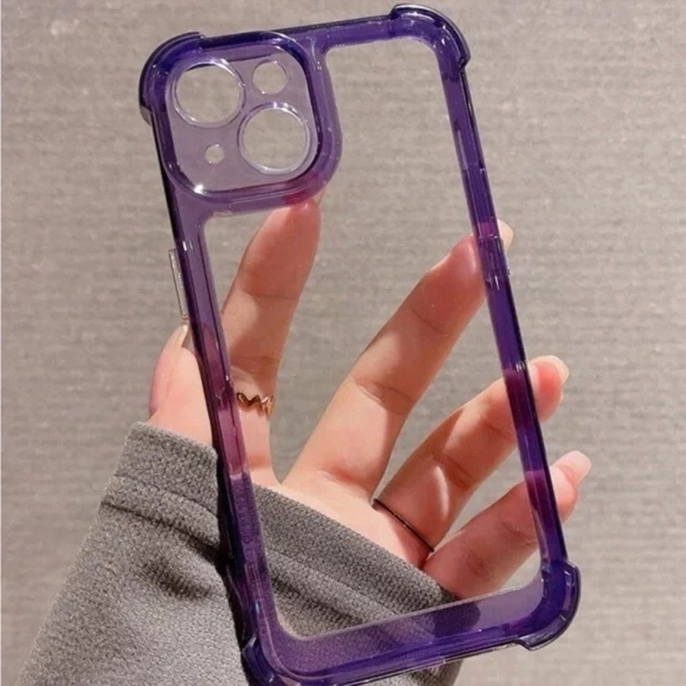 Transparent Purple Phone Case